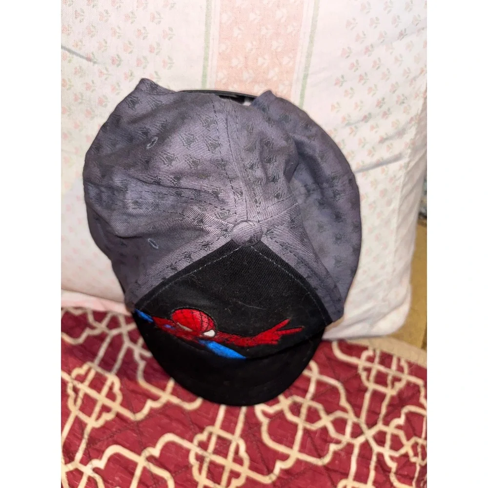 Marvel Spider-Man Kids Baseball Cap Black Grey Embroidered Snapback Hat